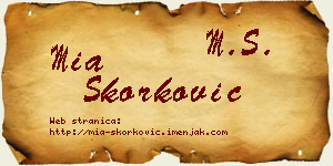 Mia Skorković vizit kartica
